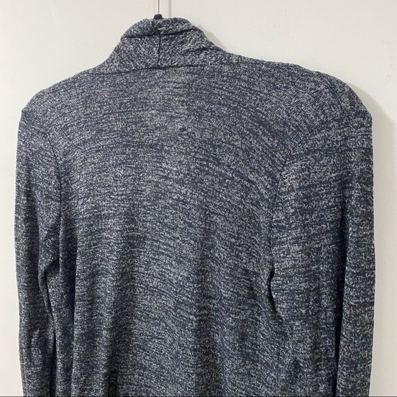Renee C Black & Grey Open Front Cardigan | Small - Picture 6 of 7